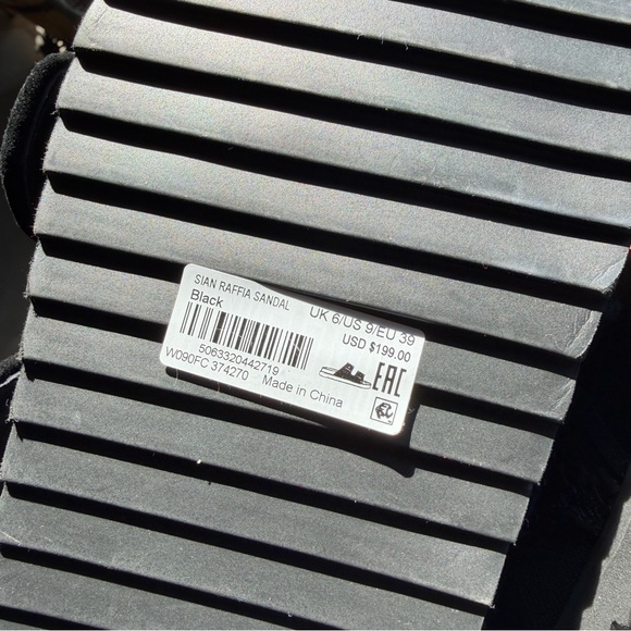 All Saints Sian Raffia Sandal - Picture 8 of 8